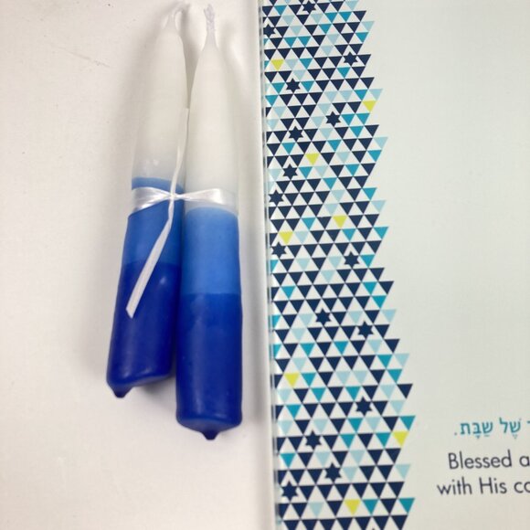 Lite Rite Shabbat Candles Drip Tray,  2 Judaica Collection Candles & Matches - Picture 4 of 6